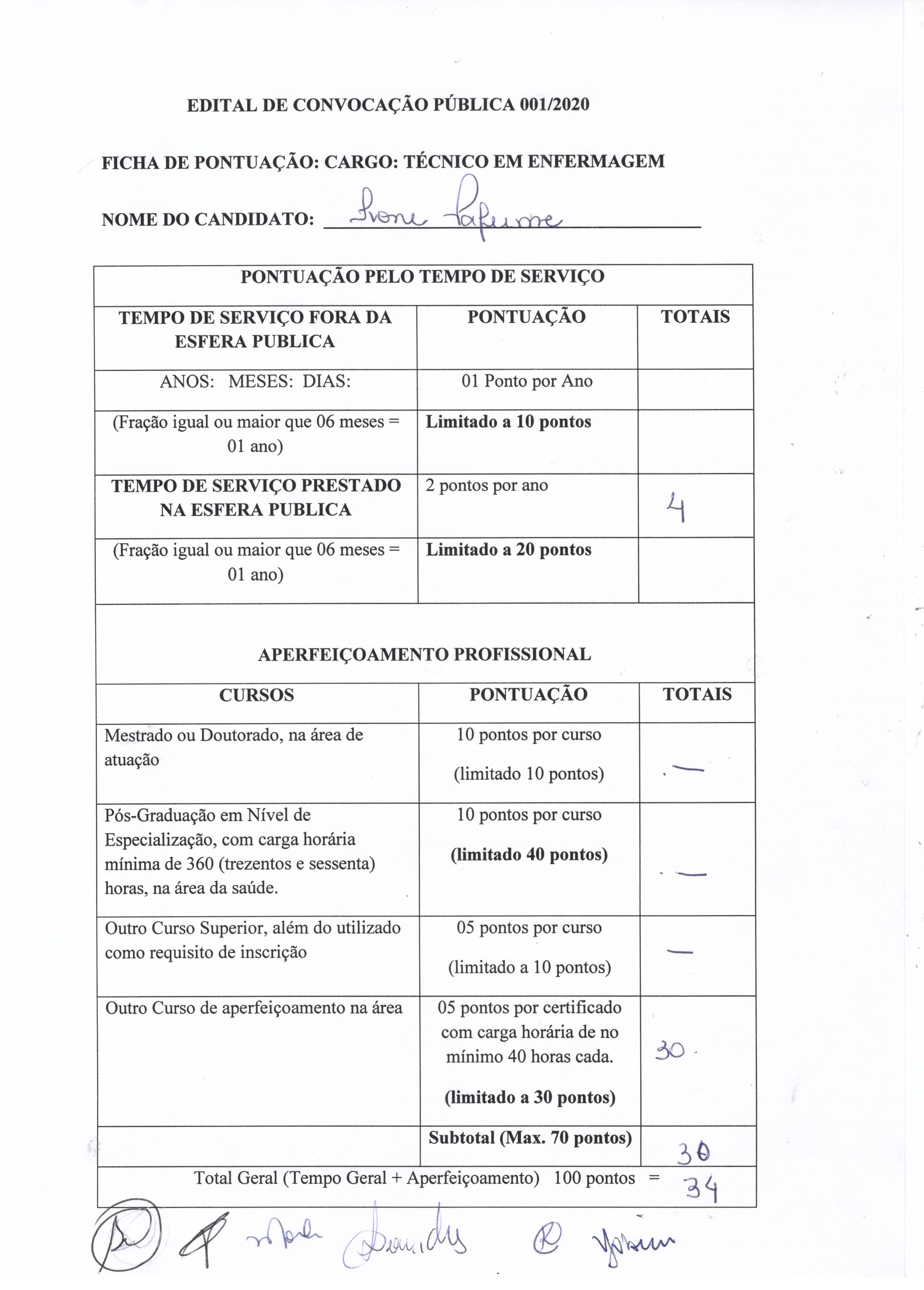 Convocação 03/2022 - Concurso 01/2018