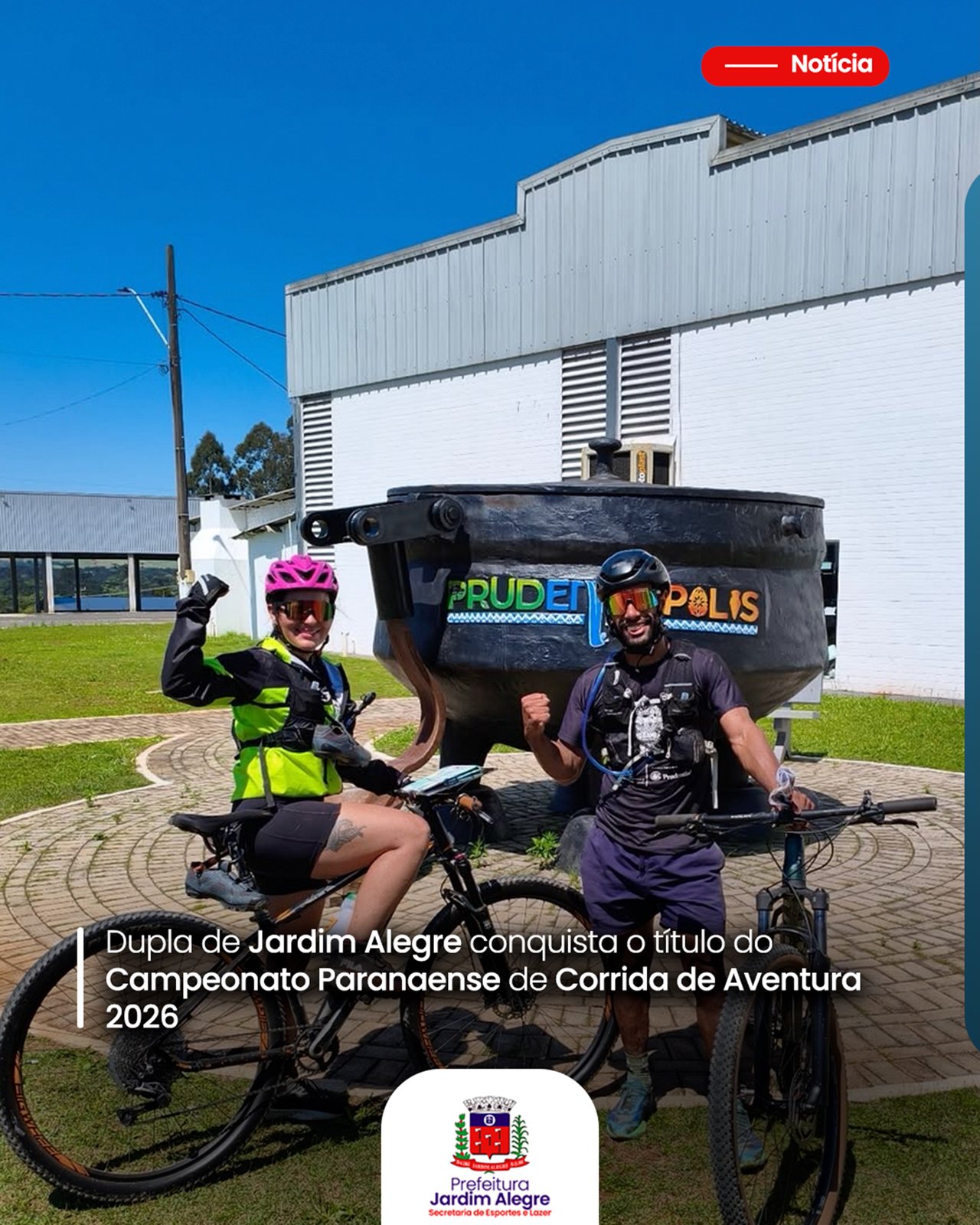 Dupla de Jardim Alegre conquista destaque no Campeonato Paranaense de Corrida de Aventura