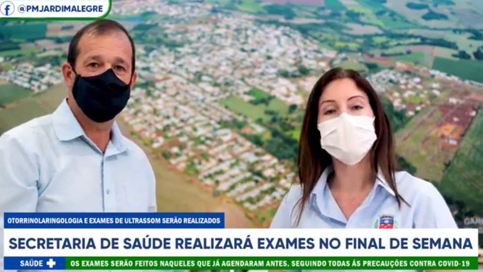 SECRETÁRIA DE SAÚDE E PREFEITO FURLAN TRAZEM NOVIDADES E COMENTAM NOVOS CASOS DE COVID-19 EM JARDI