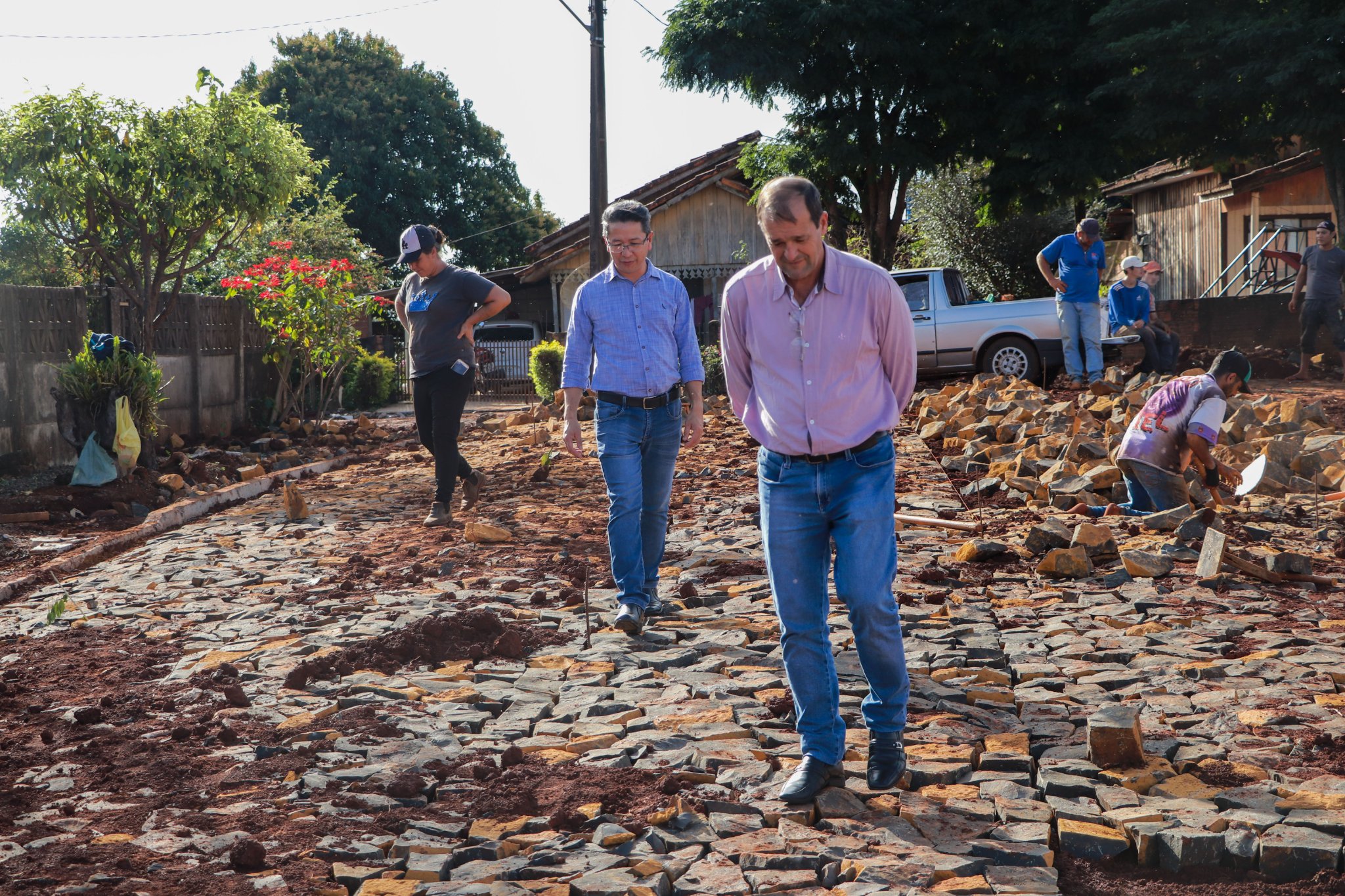 Vistoria de obras que estão em andamento