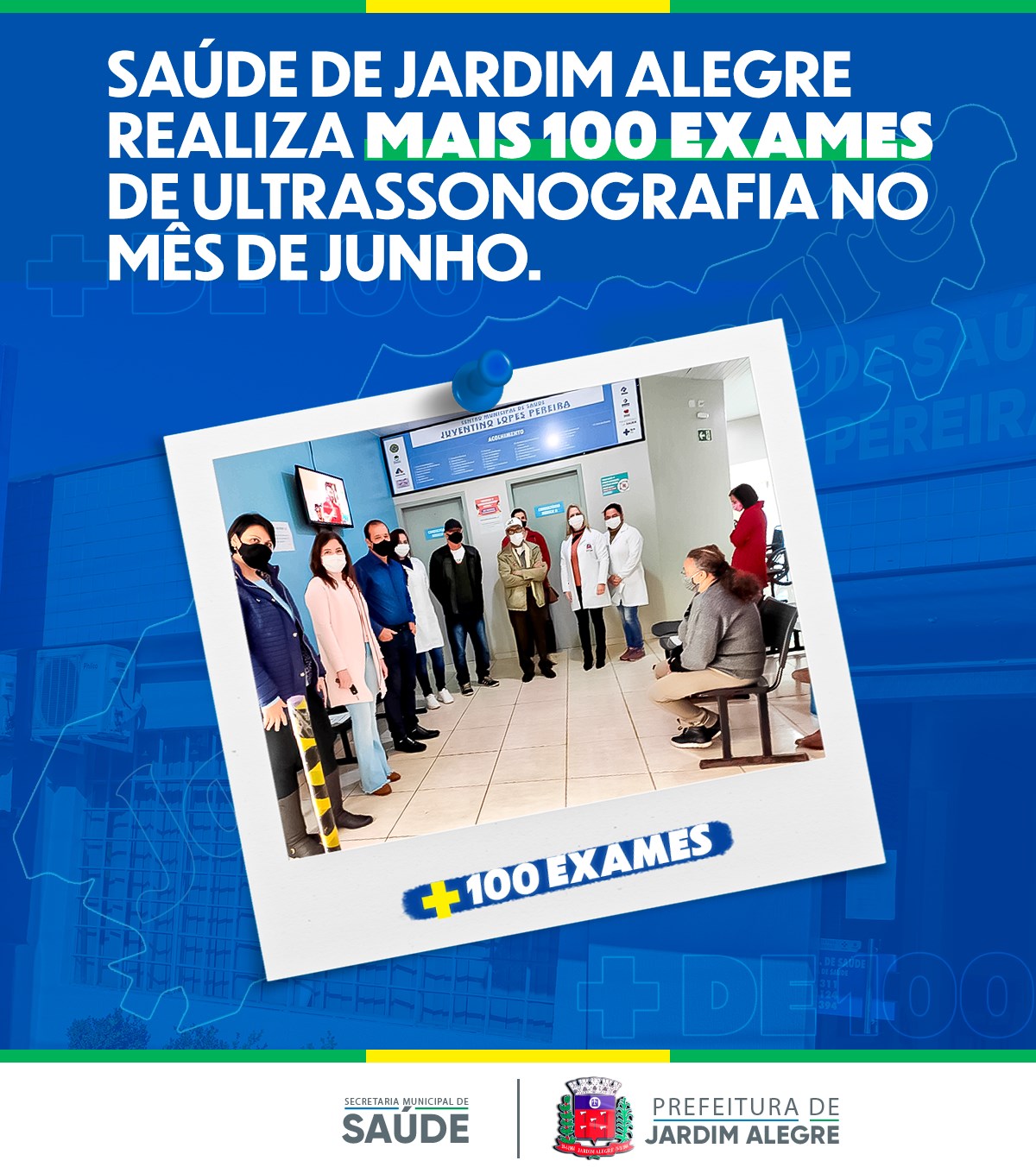SAÚDE DE JARDIM ALEGRE REALIZA MAIS DE 100 EXAMES NESSE FINAL DE SEMANA