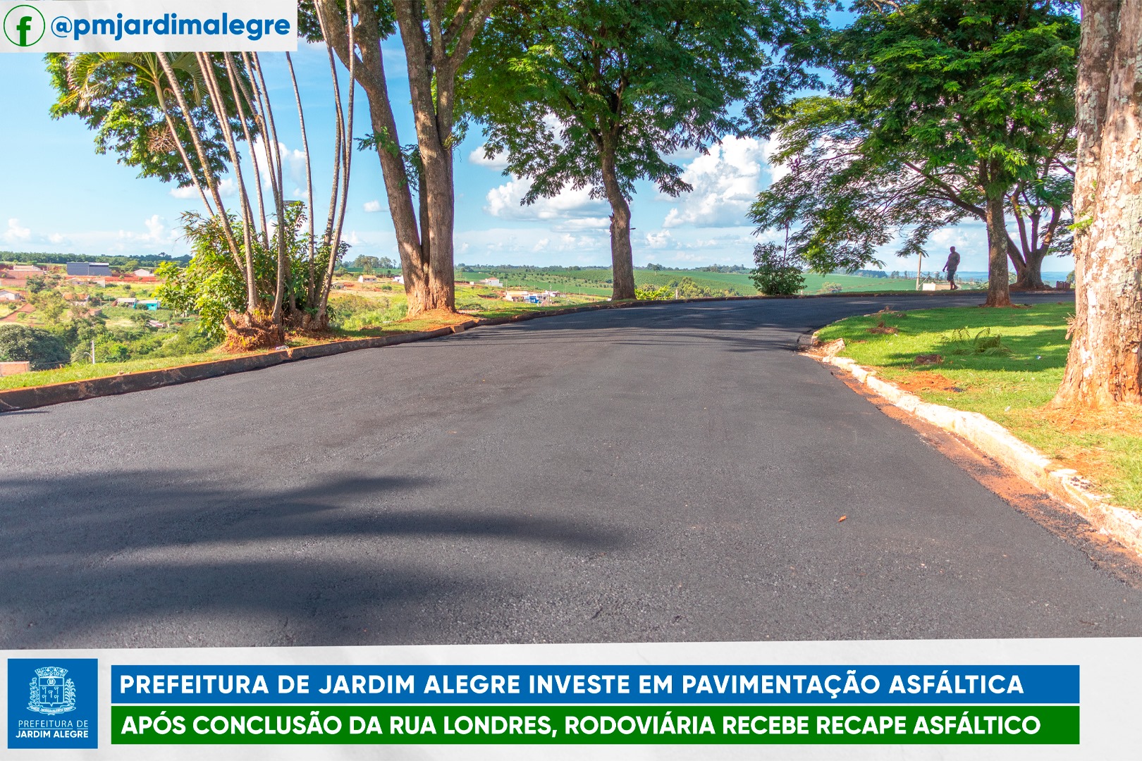 Prefeitura de Jardim Alegre concluiu o recape no trecho da rodoviária Municipal