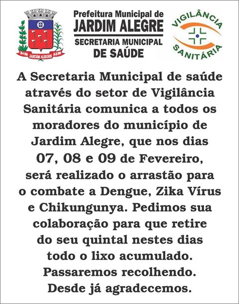 Arrastão de Combate a Dengue