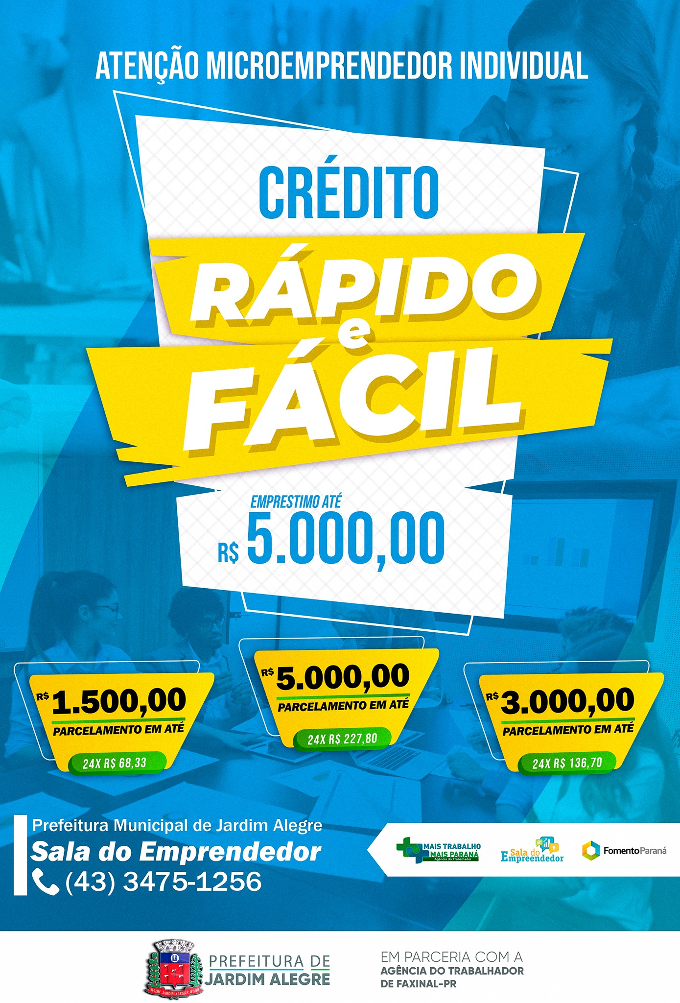 Atenção microempreendedor individual! Crédito fácil e rápido