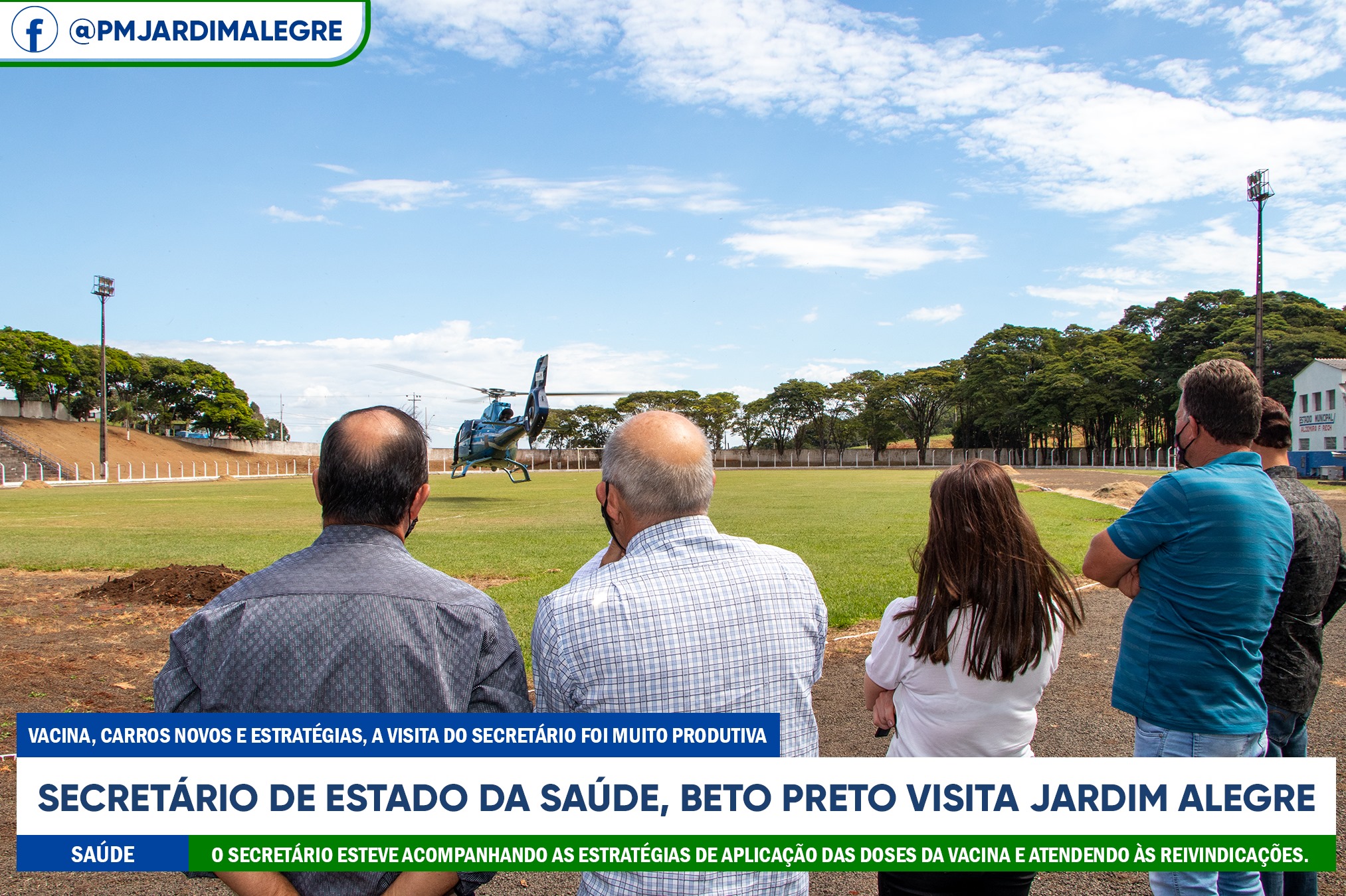 SECRETÁRIO DE ESTADO DA SAÚDE, BETO PRETO VISITA JARDIM ALEGRE