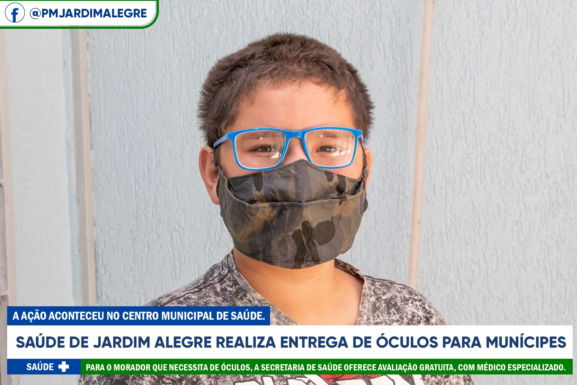 SAÚDE DE JARDIM ALEGRE REALIZA ENTREGA DE ÓCULOS PARA MUNÍCIPES