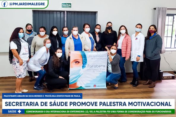 Secretaria de saúde promove palestra motivacional