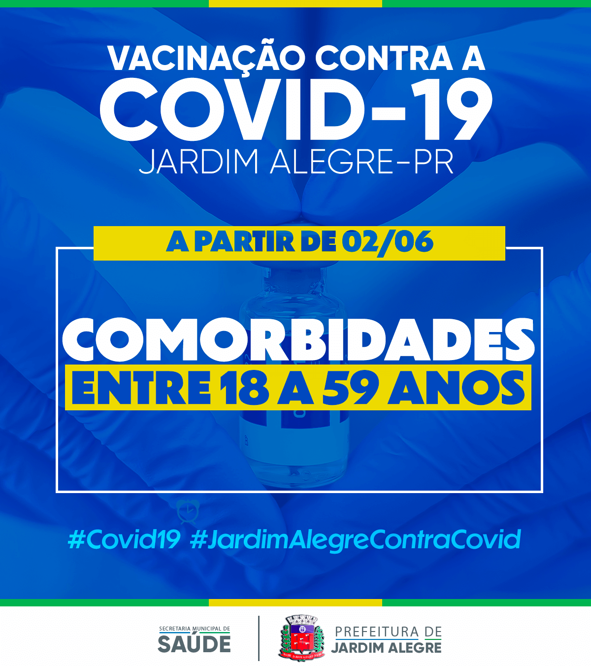 COMUNICANDO CALENDÁRIO DE VACINAÇÃO | COVID-19 18 A 59 ANOS
