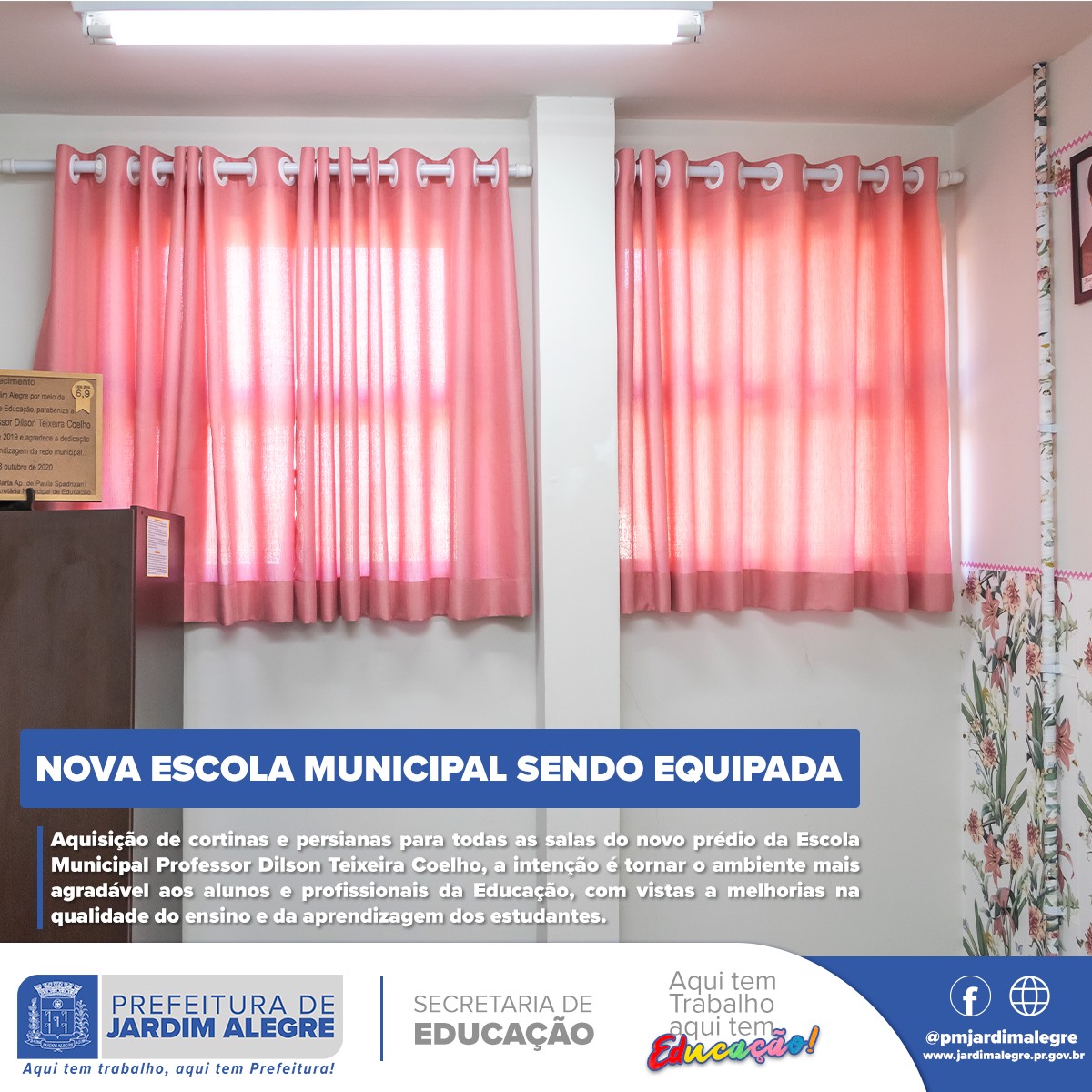 NOVA ESCOLA MUNICIPAL SENDO EQUIPADA