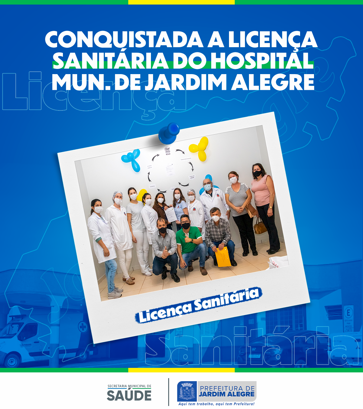 CONQUISTADA A LICENÇA SANITÁRIA DO HOSPITAL MUNICIPAL DR. JOSÉ ORTEGA VASQUE
