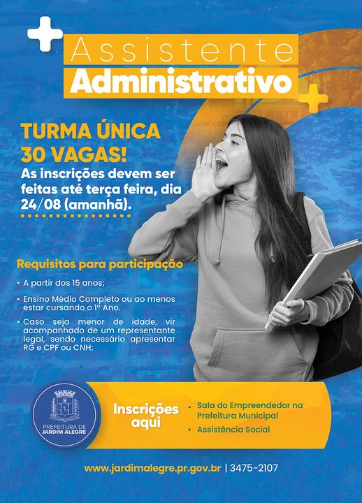 CURSO DE ASSISTENTE ADMINISTRATIVO GRATUITO