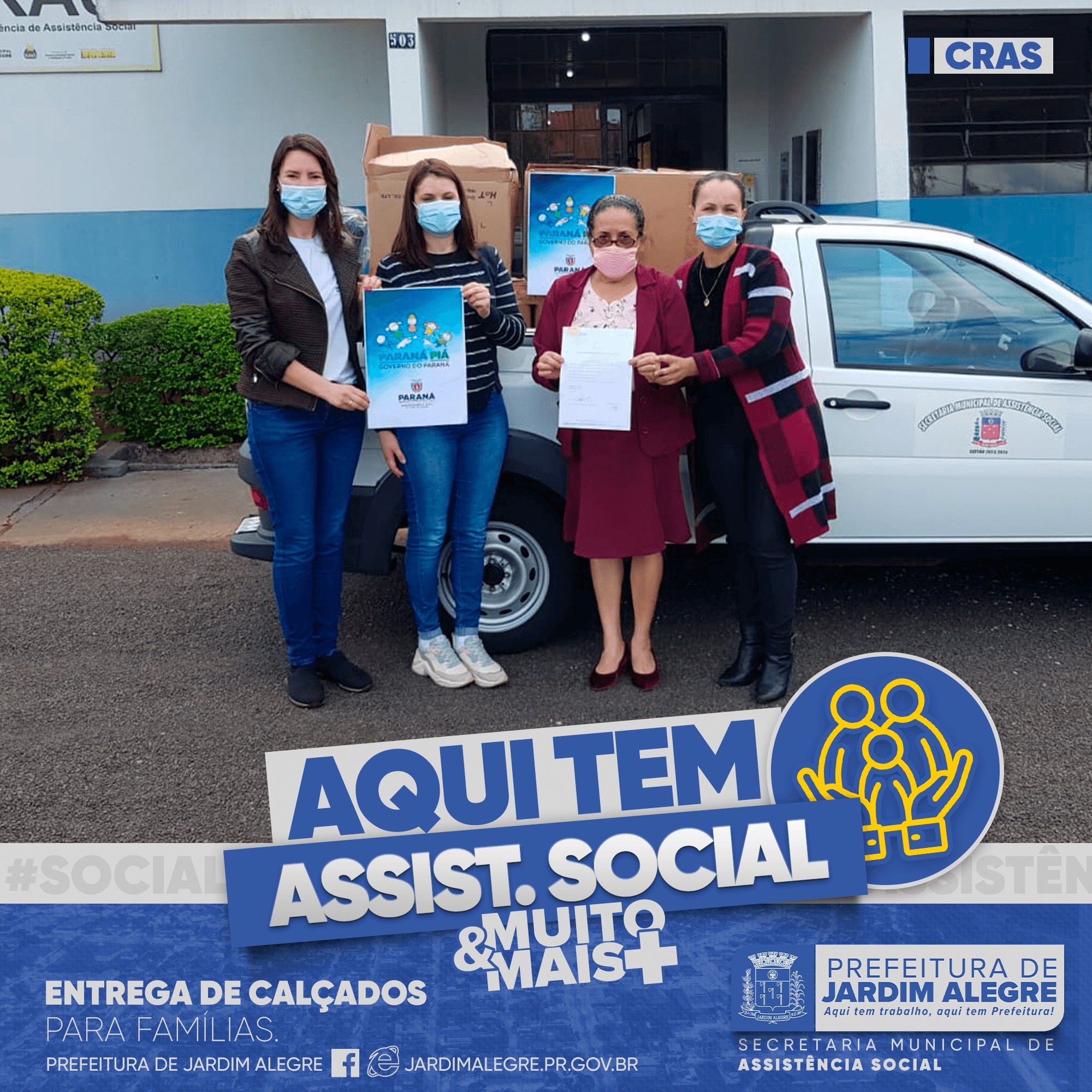 Município de Jardim Alegre recebe 400 pares de calçados da campanha Paraná Piá