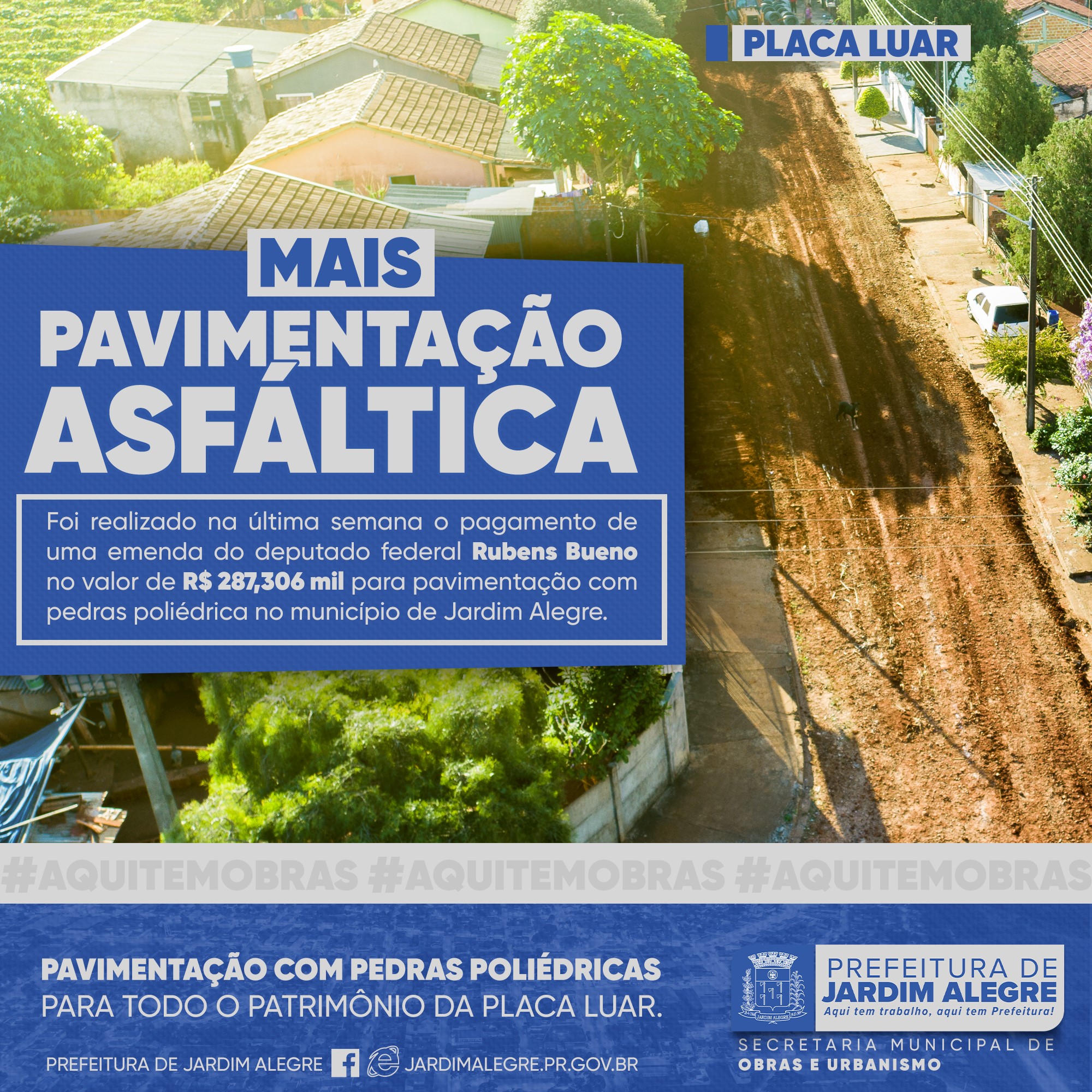 Iniciando a noite com notícias boas para o patrimônio Placa Luar que recebeu recursos destinados p