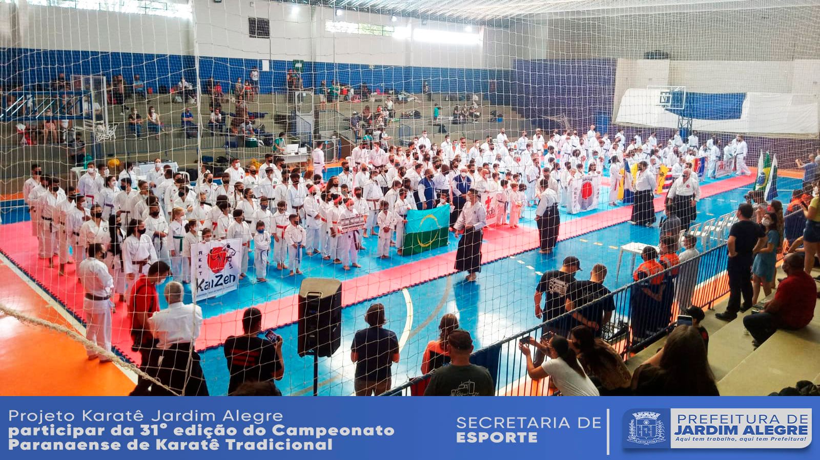 ATLETAS DO PROJETO KARATÊ JARDIM ALEGRE PARTICIPAM DA 31ª EDIÇÃO DO CAMPEONATO PARANAENSE DE KAR