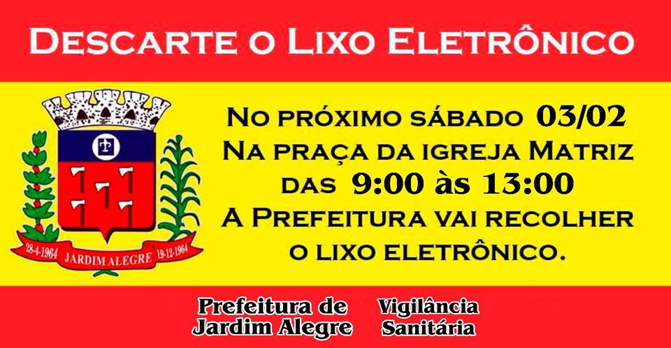 DESCARTE DE LIXO ELETRÔNICO