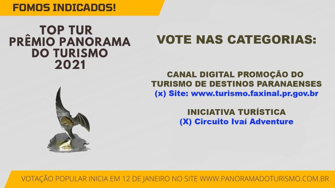 Prêmio Top Tur Panorama do Turismo 2021