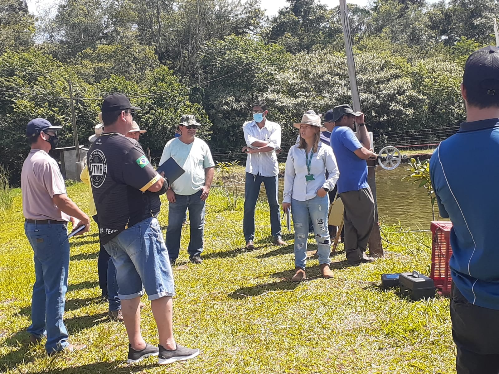 Apresentação no Pesqueiro Paraíso sobre cultivo de peixes