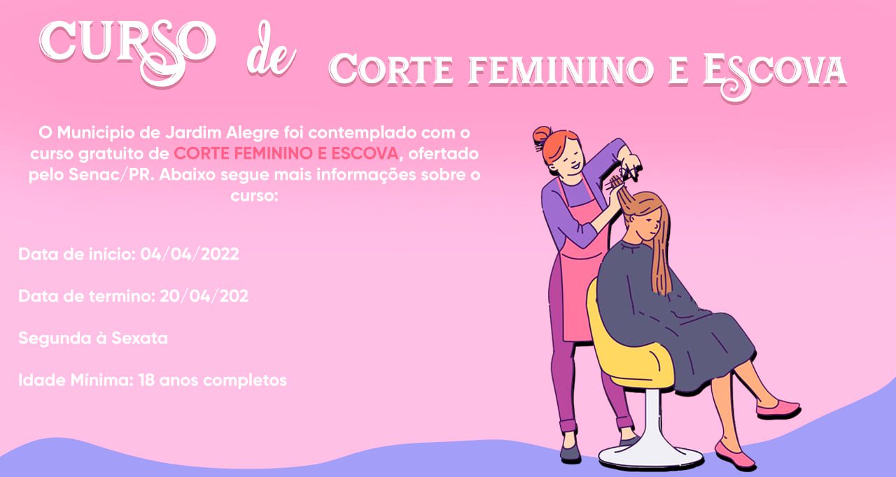 CURSO DE CORTE FEMININO E ESCOVA