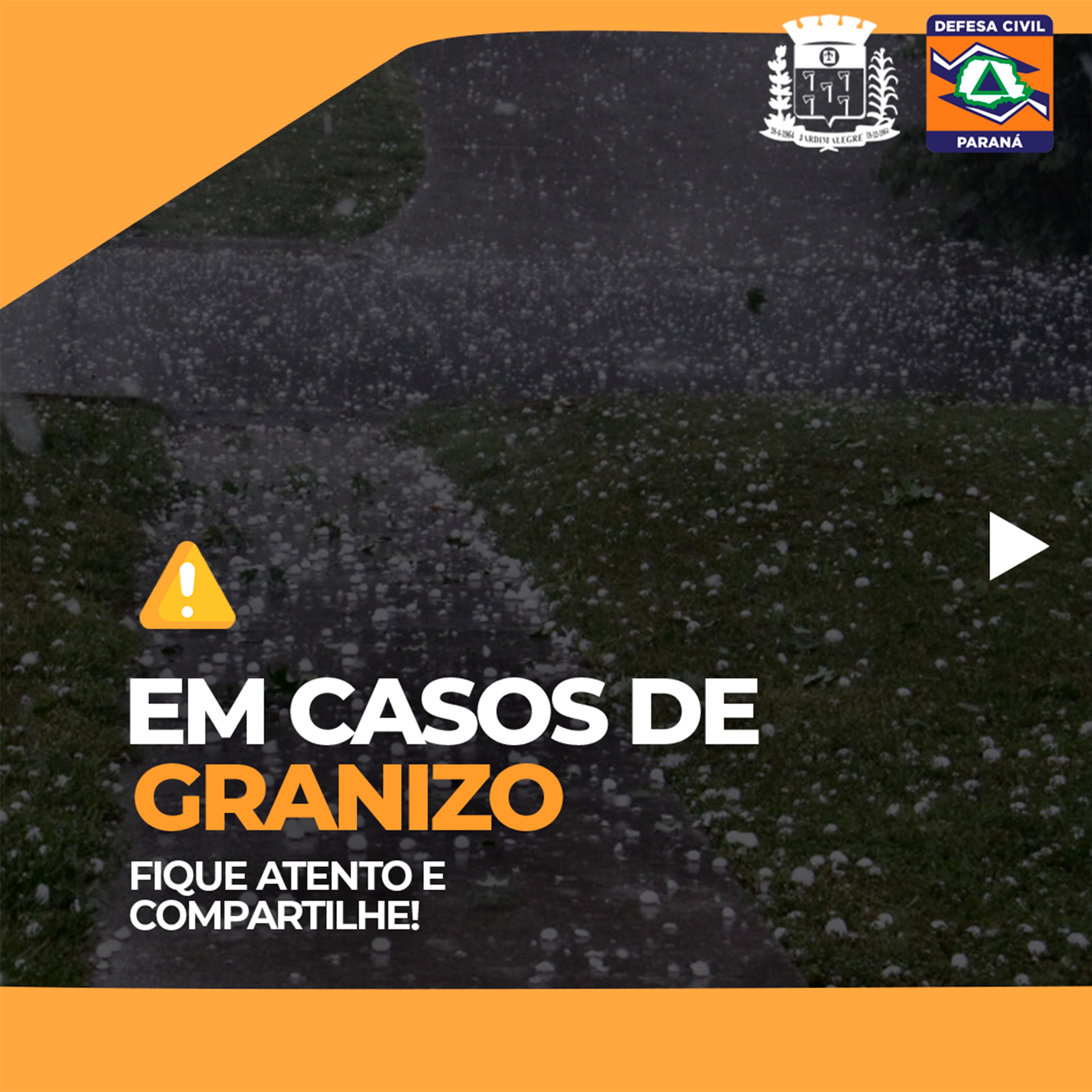 Cuidados em caso de granizo