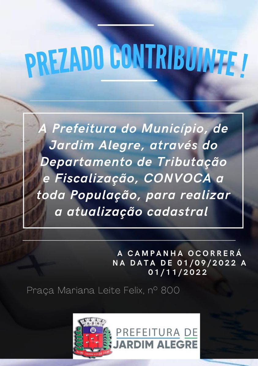 Prezado Contribuinte