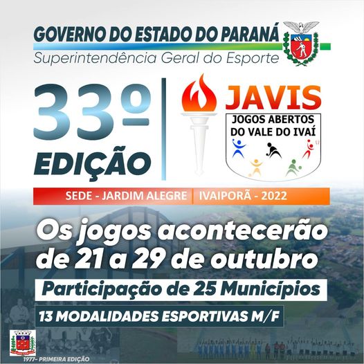 Abertura da 33ª Edição dos Jogos Abertos do Vale do Ivaí