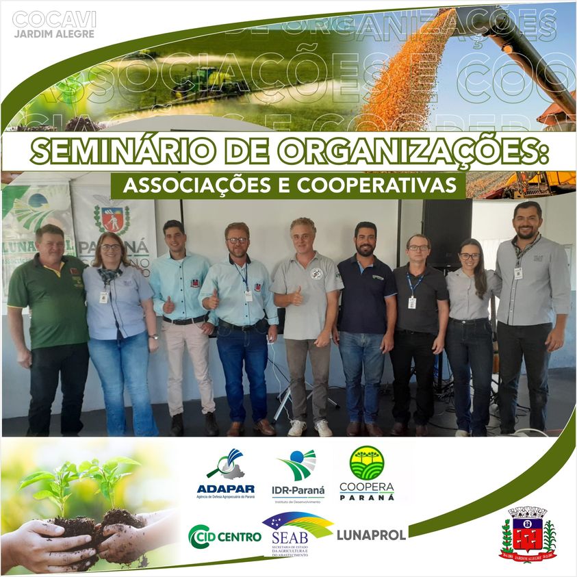 SEMINÁRIO DE ORGANIZAÇÕES: ASSOCIAÇÕES E COOPERATIVAS