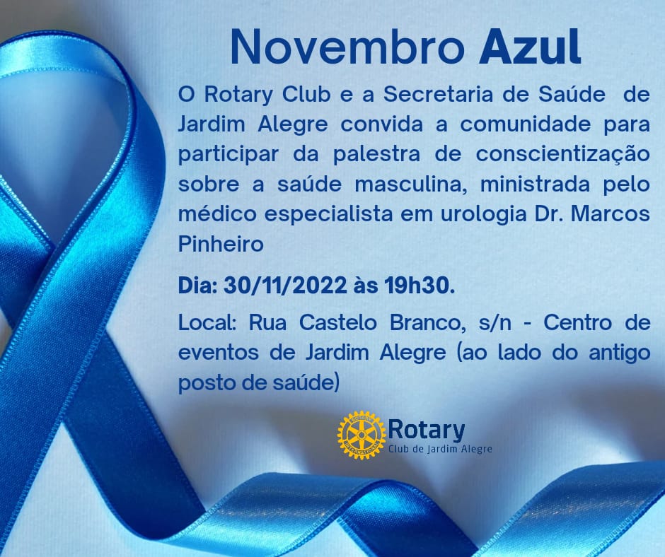 CONVITE PARA PALESTRA COM O DR. MARCOS PINHEIRO, EM CONSCIENTIZAÇÃO À SAÚDE DO HOMEM! 
