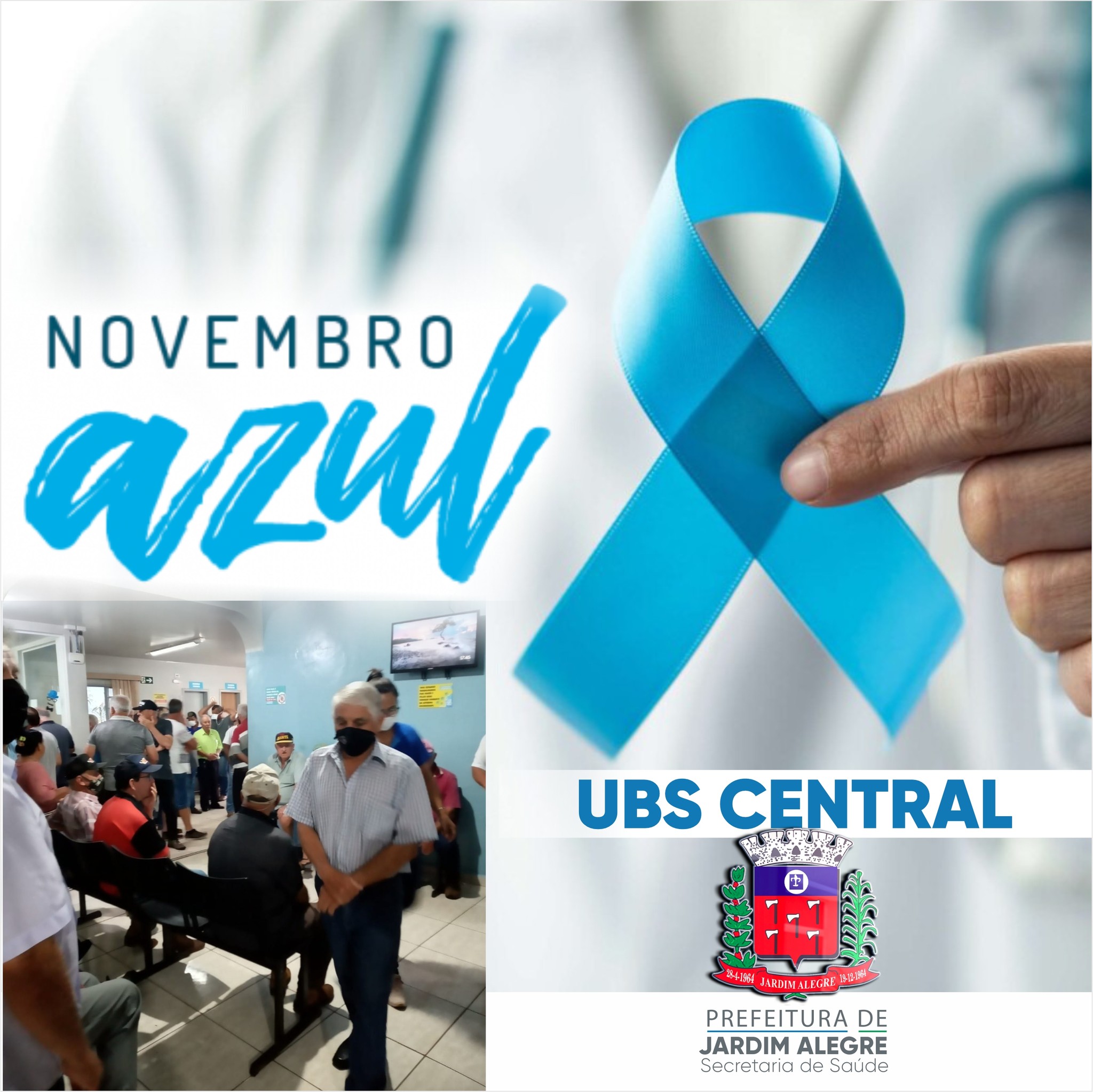 NOVEMBRO AZUL, O MÊS MUDOU E A COR TAMBÉM, MAS A LUTA CONTRA O CÂNCER CONTINUA!!!