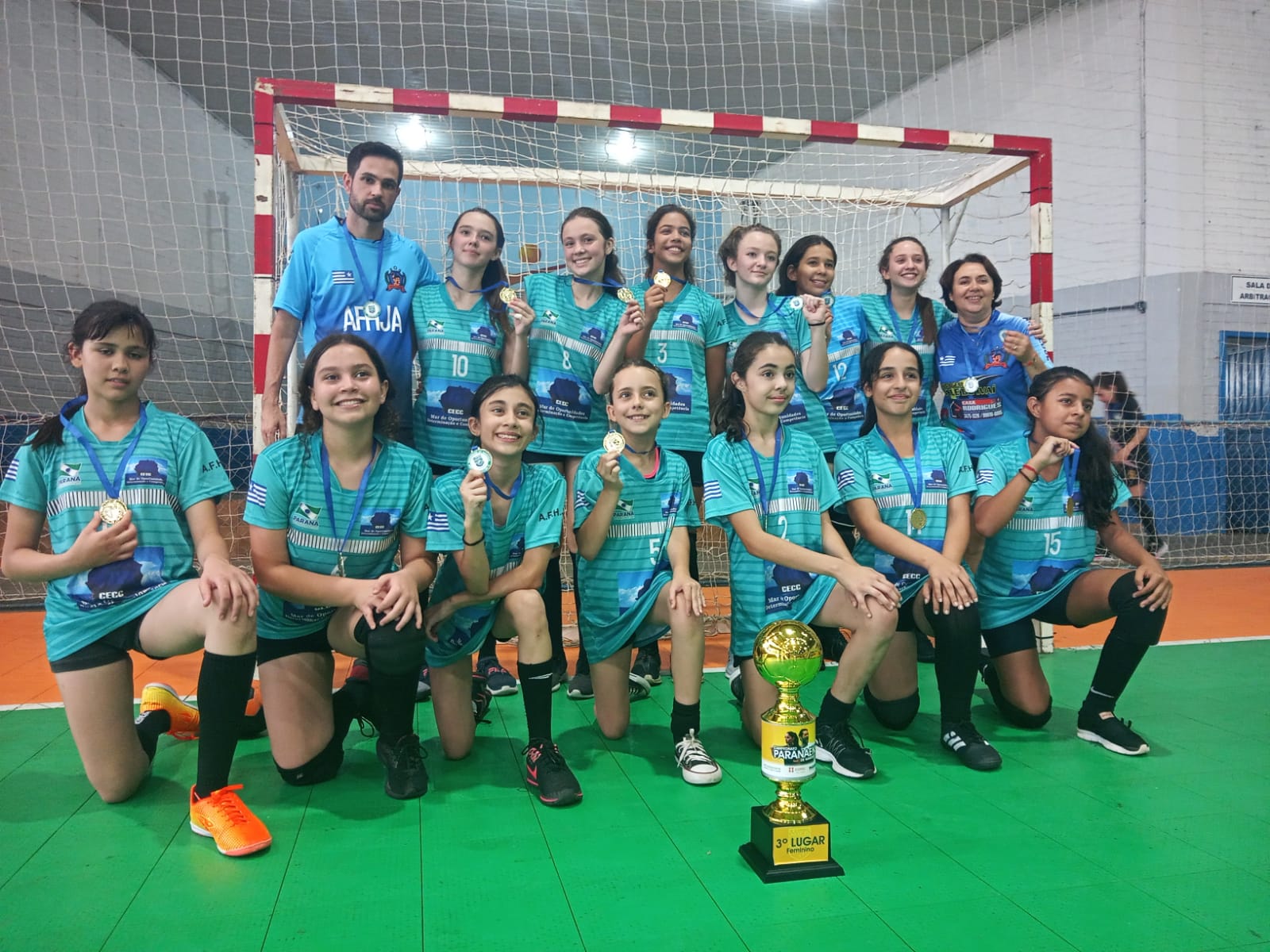 3º LUGAR NA SÉRIE OURO DO CAMPEONATO PARANAENSE DE HANDEBOL SUB12