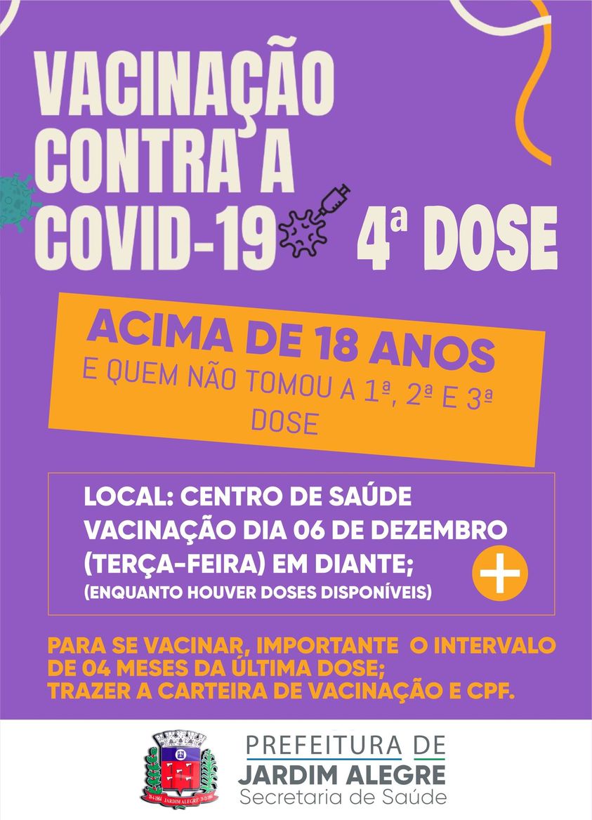 VACINAÇÃO CONTRA COVID-19!