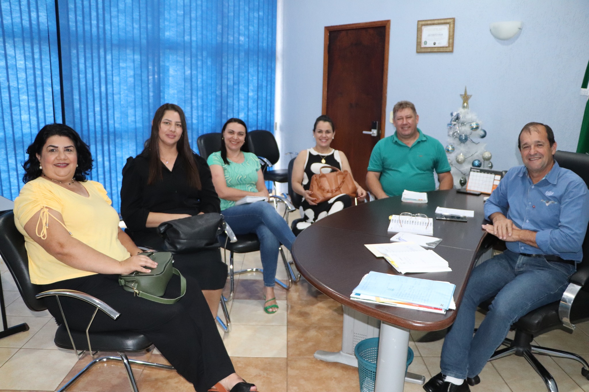 Reuniao com candidatos eleitos para a função de diretor nas Escolas Municipais e CMEI