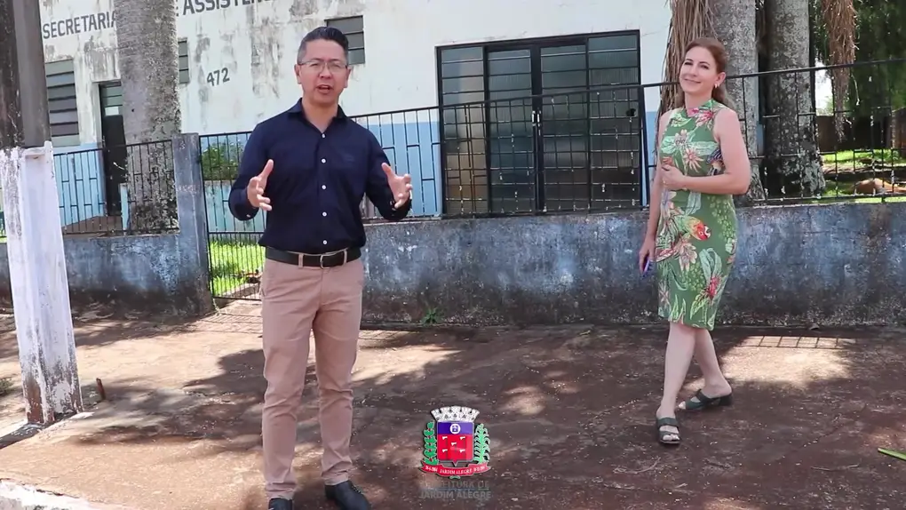 PREFEITO EM EXERCÍCIO MOISÉS LNORTOVZ DOS SANTOS ANUNCIA ORDEM DE SERVIÇO PARA INÍCIO DA OBRA CA