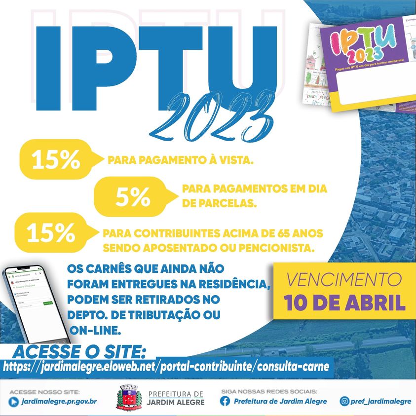 IPTU 2023! 
