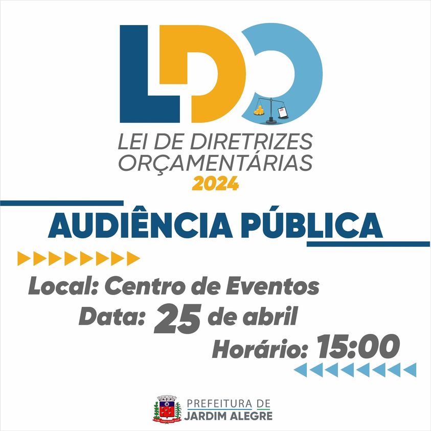 AUDIÊNCIA PÚBLICA - LDO 2024