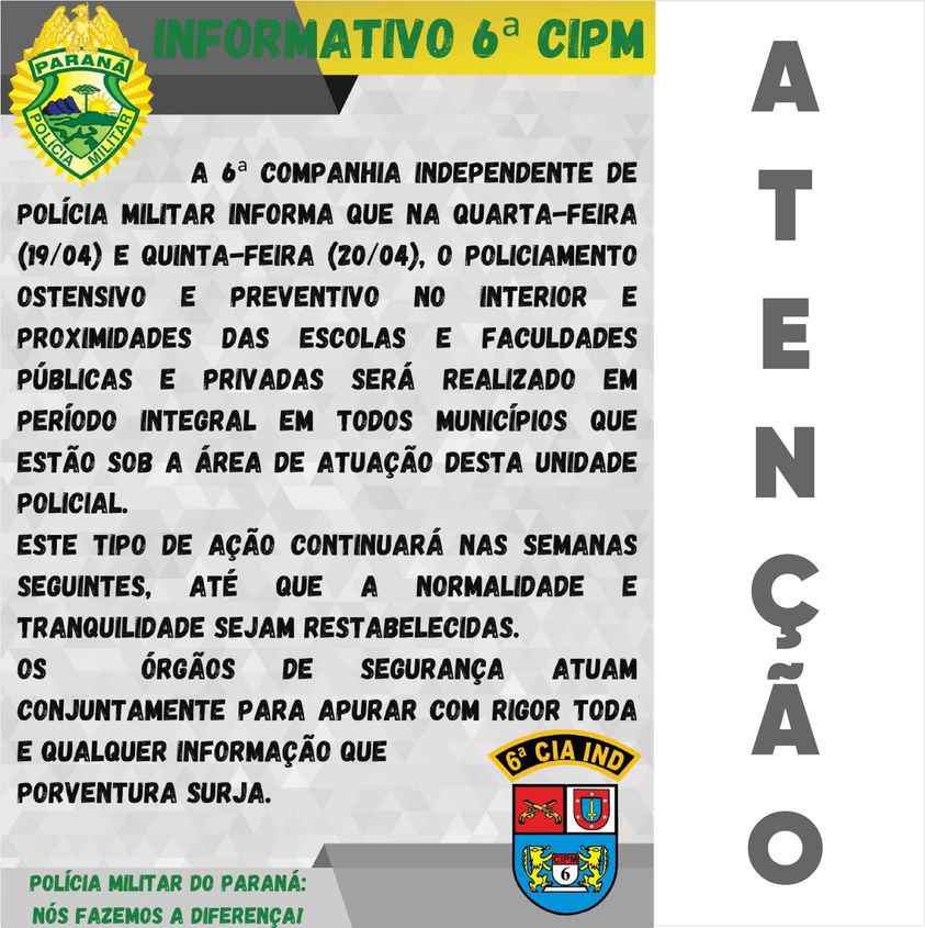 INFORMATIVO 6ª CIPM!