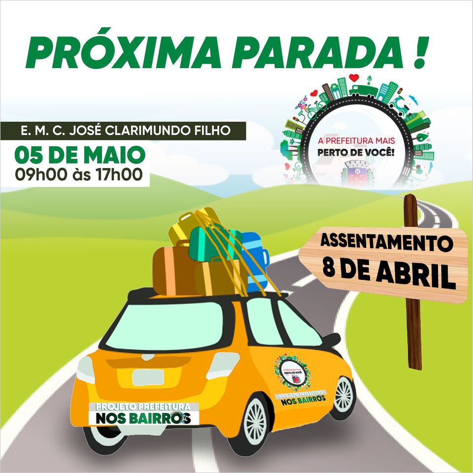 ATENÇÃO COMUNIDADE DO ASSENTAMENTO 8 DE ABRIL