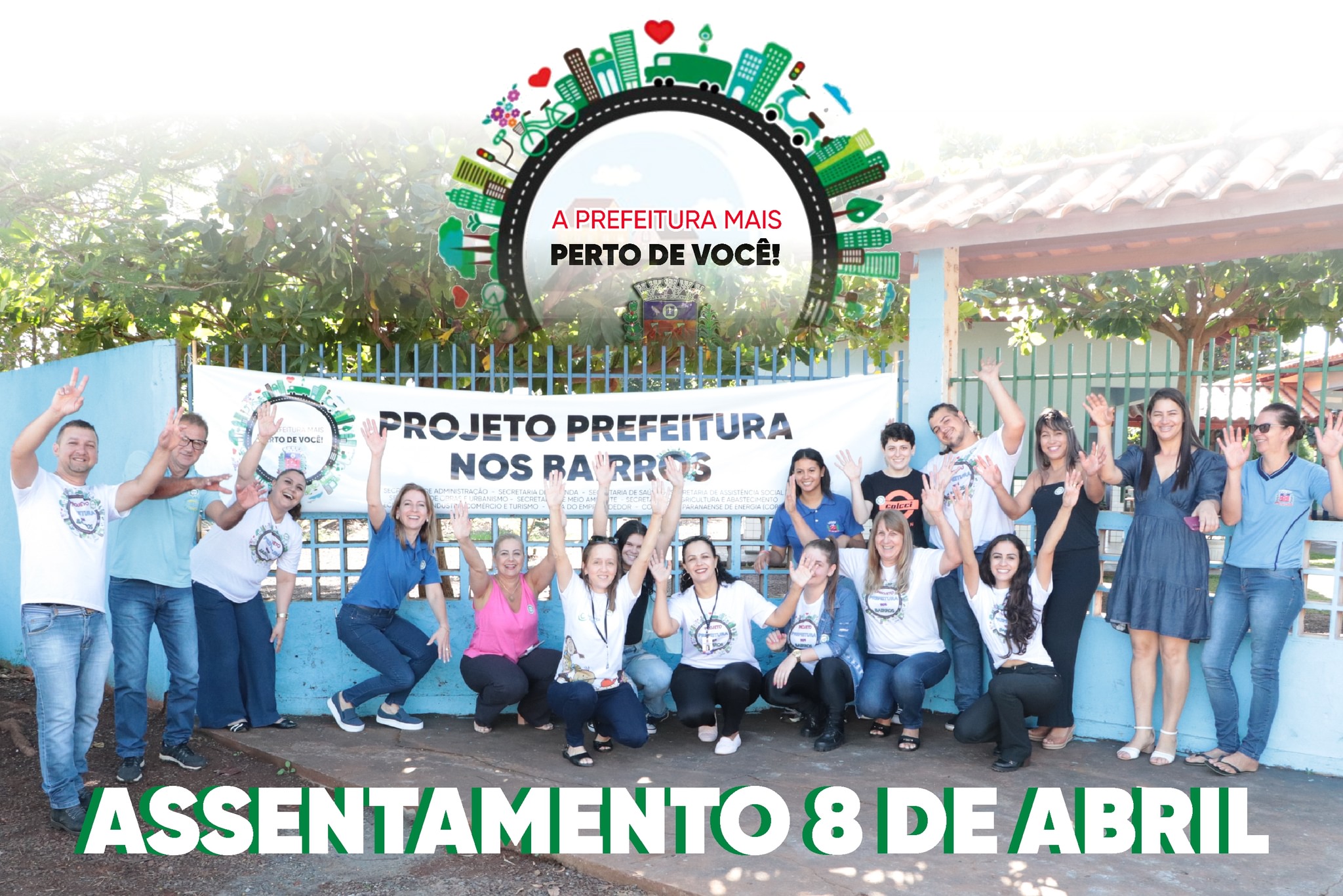 MAIS UMA AÇÃO BEM SUCEDIDA DO PROJETO PREFEITURA NOS BAIRROS ! Assentamento 8 de Abril! 