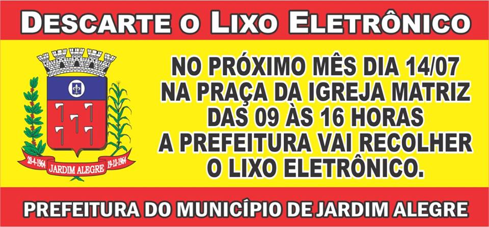 COLETA DE LIXO ELETRÔNICO