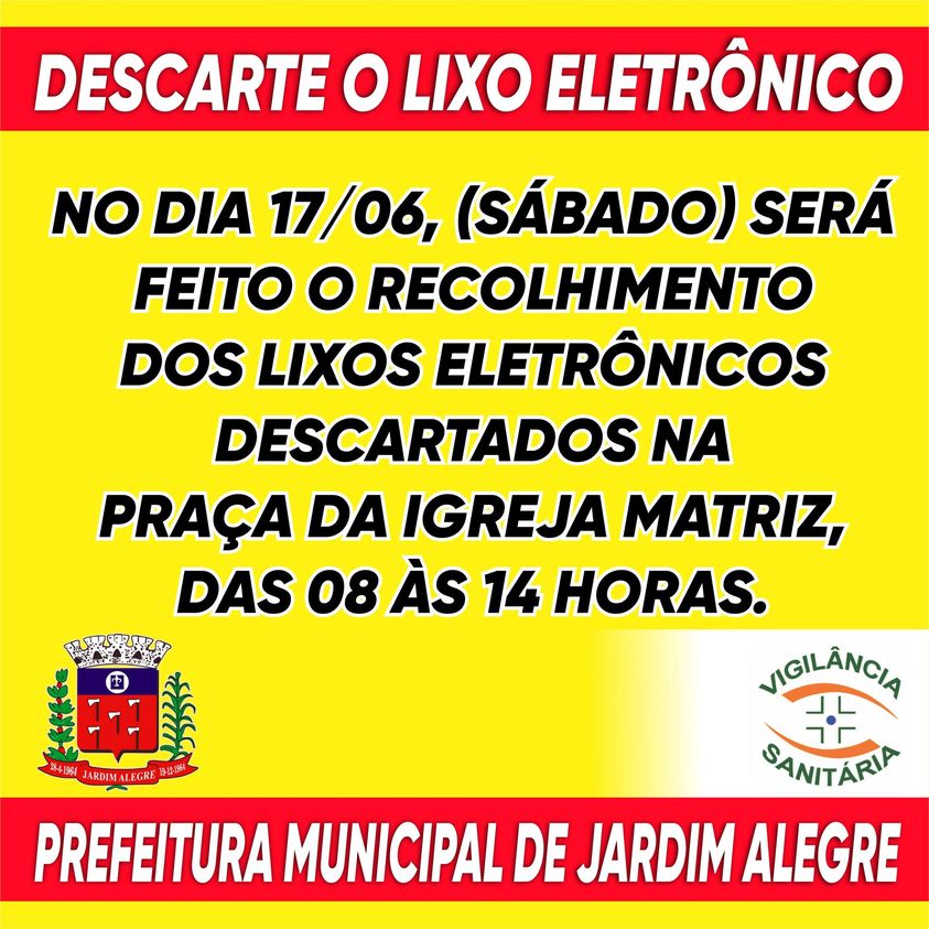 RECOLHIMENTO DE LIXO ELETRÔNICO