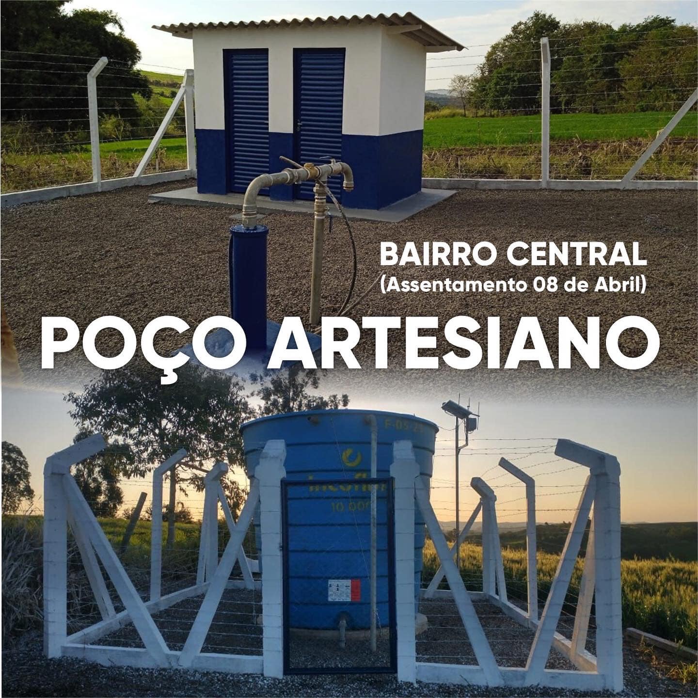 ESTRUTURA NOS POÇOS ARTESIANOS