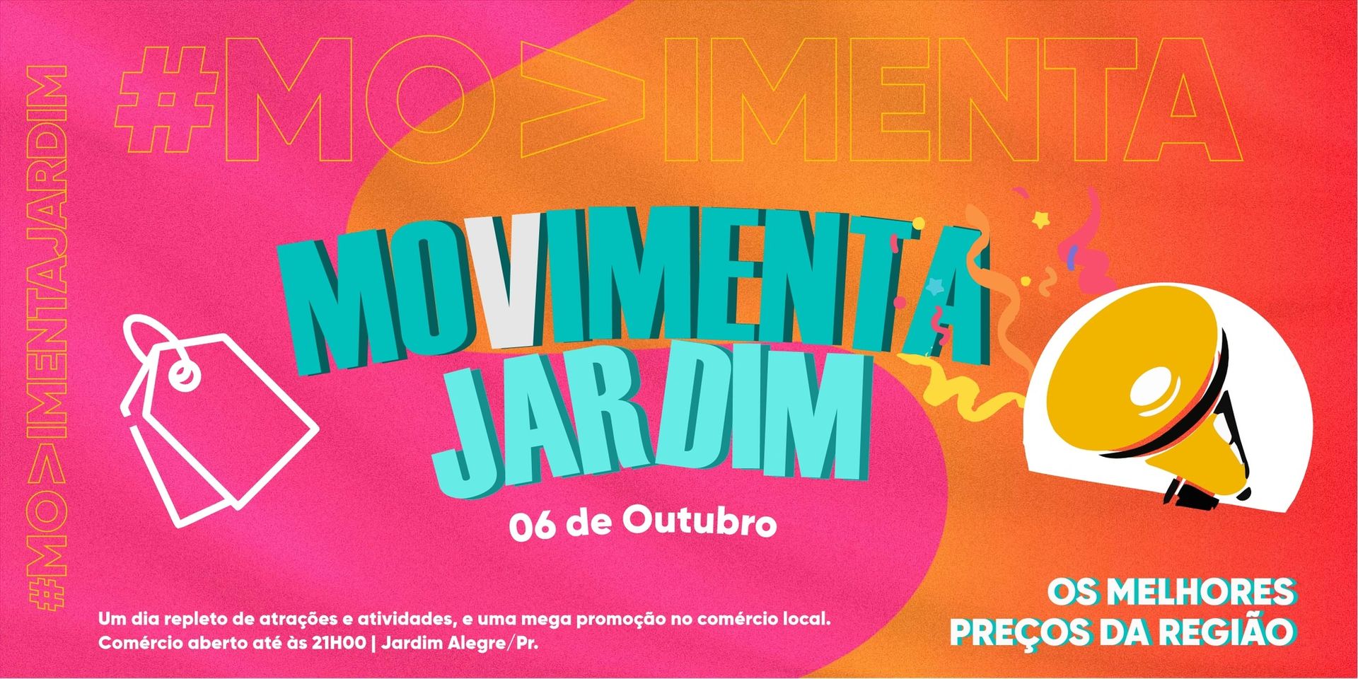 ESTÁ CHEGANDO O GRANDE DIA #MOVIMENTAJARDIM 
