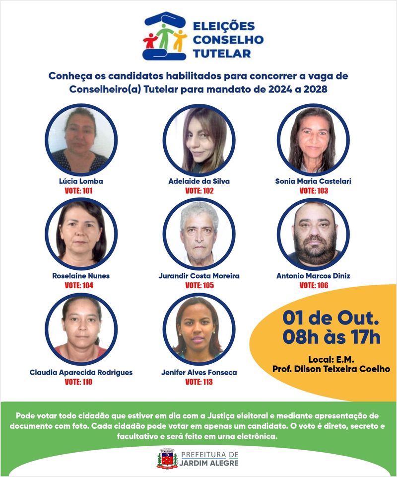 ELEIÇÕES CONSELHO TUTELAR - MUNICÍPIO DE JARDIM ALEGRE