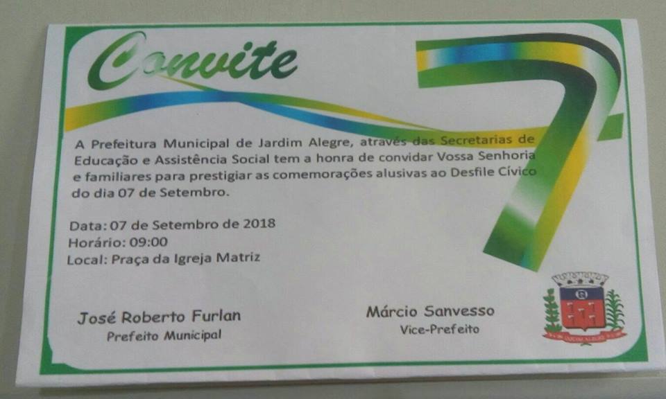 Desfile Cívico - 7 de Setembro
