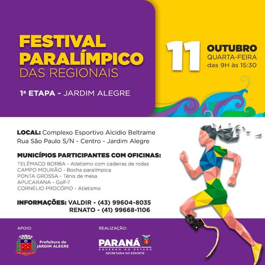 FESTIVAL PARALÍMPICO DAS REGIONAIS