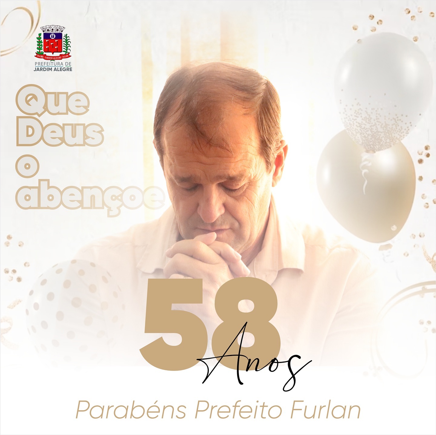 MAIS UM ANO DE VIDA: Parabéns prefeito Furlan