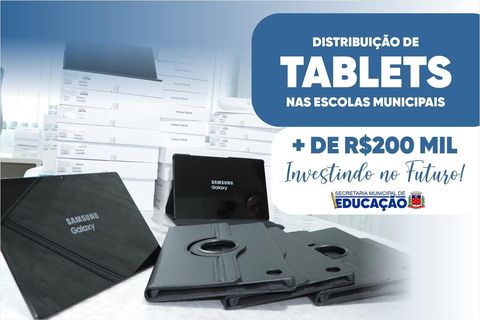 AQUISIÇÃO DE APARELHOS TABLETS PARA SEREM DISTRIBUÍDOS NAS ESCOLAS MUNICIPAIS