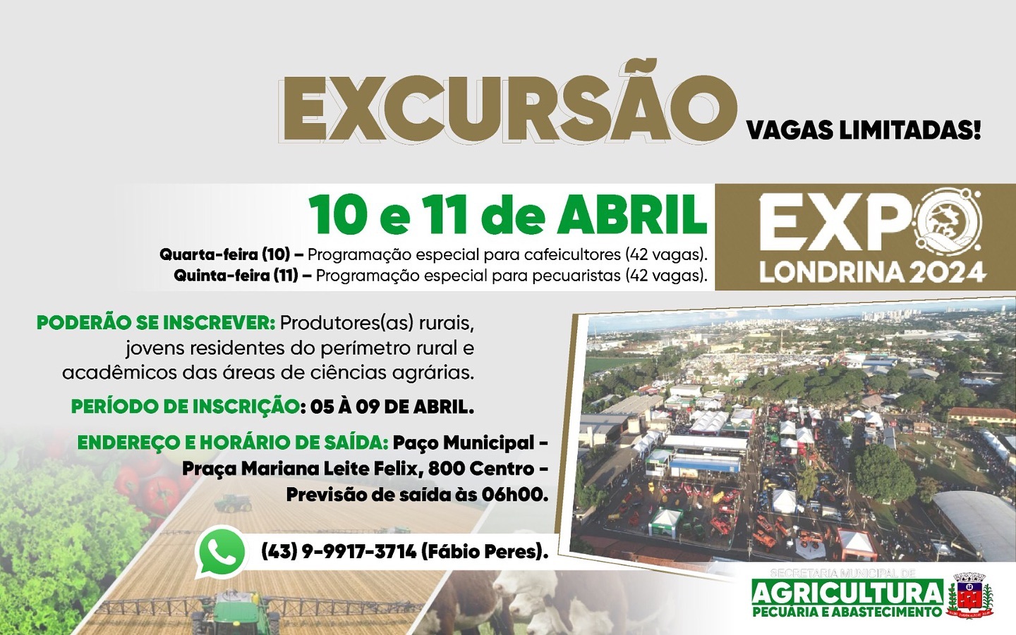EXCURSÃO PARA EXPO LONDRINA 2024 