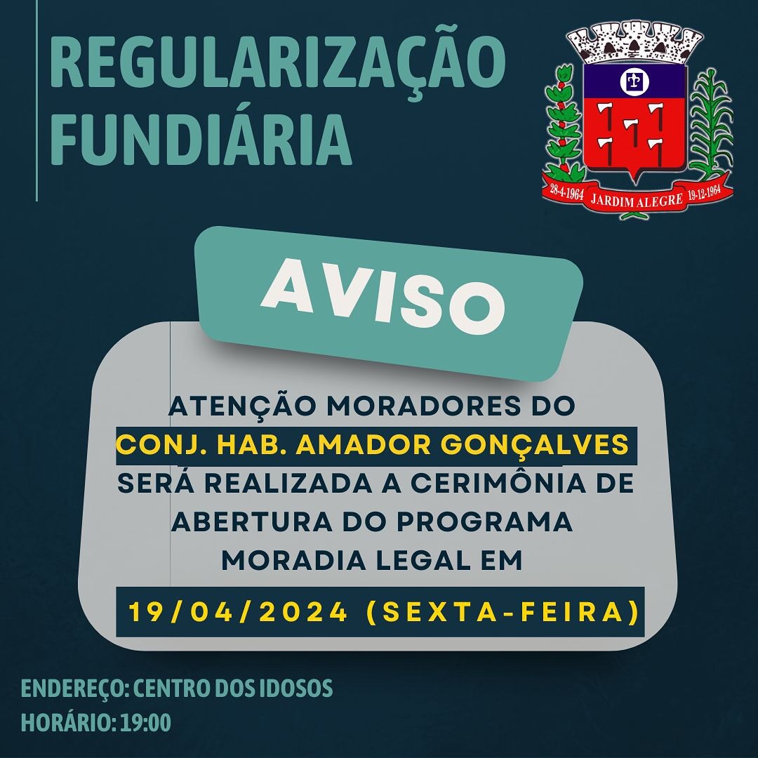 REGULARIZAÇÃO FUNDIÁRIA