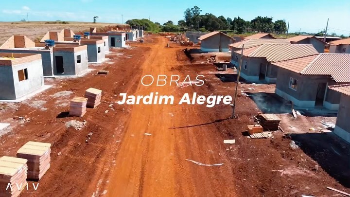 Obras a todo vapor em Jardim Alegre