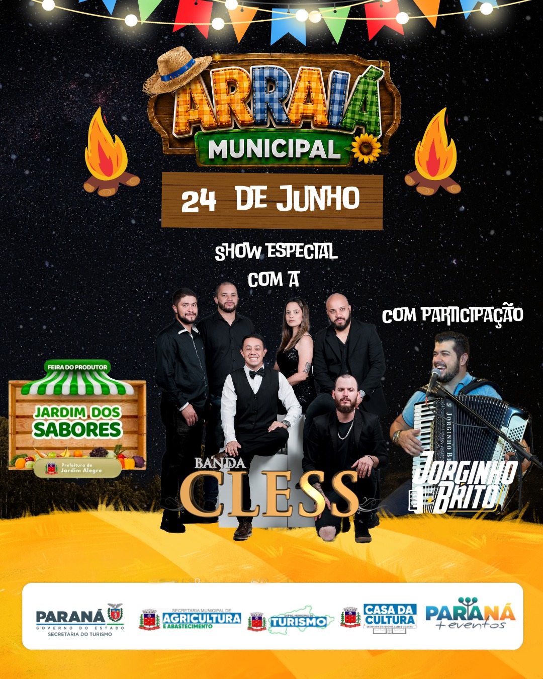 Vem aí o Arraiá Municipal de Jardim Alegre